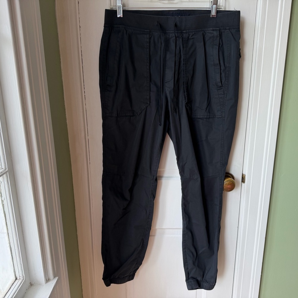 Abercrombie & Fitch Stretch Black Drawstring Jogger Pants